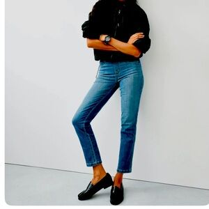 BNWT SPANXshape™ EveryWear Straight Leg Jeans, Vintage Indigo
